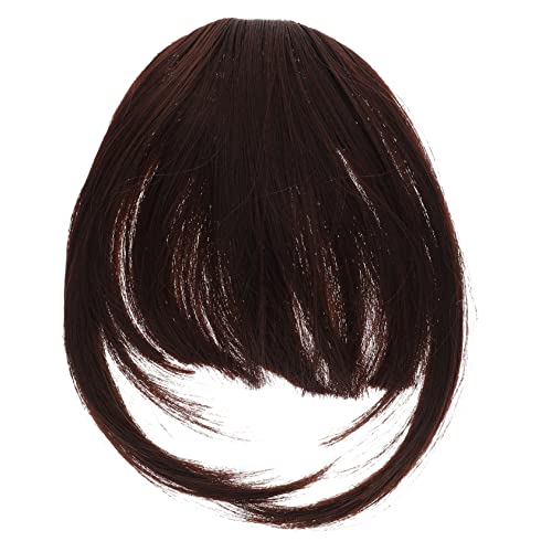 NIYANGLE Fake Bangs Haarclip Für Damen Natürliche Glatte Haarverlängerung Einteiliger Clip Für Volumen Und Frischen Look Geeignet Für Alltag Partys Und Hochzeiten Aus Chemischer von NIYANGLE