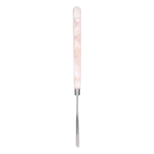 NIYANGLE Farbpalette Nagelkunstwerkzeug Sickenwerkzeug Make-up-Spatel klein Gesichtsspatel Topfschaber Spachtel Gesichtscreme-Spatel Foundation-Löffel Acryl Rosa von NIYANGLE