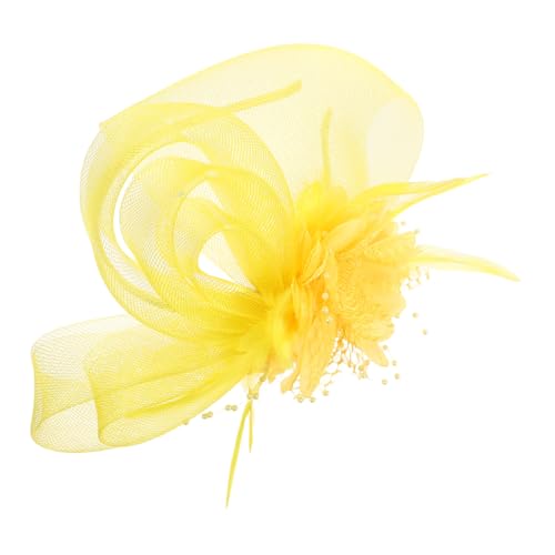 NIYANGLE Fascinators Haarreif mit Mesh und Schmuck Leichtes Elegantes Damen-haarband für Hochzeit Teeparty Pferderennen und Cocktail Dual Verwendbar als Haarklammer Komfortabel und Stilvoll von NIYANGLE