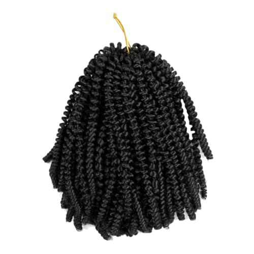 NIYANGLE Fashionable Kurze Braid Wig aus Flammhemmendem Low temp garn Natürliche Optik Wie Echthaar Modisches Hip hop Haarteil für Tägliche Stylings Leicht und Realistisch von NIYANGLE