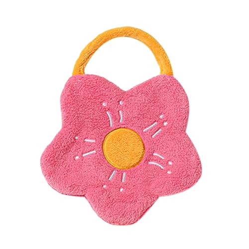 NIYANGLE Flowerförmiges Handtuch aus Korallenfleece Superabsorbierendes Schnelltrocknendes Handtuch für Badezimmer und Mehr Hängendes Design Leicht und Praktisch von NIYANGLE
