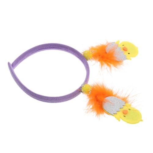 NIYANGLE Küken Haarreif Mit Bunten Federn Für Ostern Verstellbar Und Für Osterpartys Und Festliche Anlässe Niedliches Haarschmuck-accessoire Für Altersgruppen von NIYANGLE