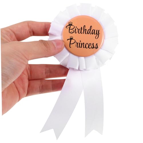 NIYANGLE Geburtstagsbrosche Damen Party Anstecknadel aus Weißblech und Stabile Prinzessin Badge für Geburtstagsfeier Einfach zu Befestigen Geeignet für Frauen und Mädchen von NIYANGLE