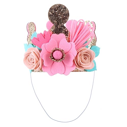 NIYANGLE Geburtstagskrone Party Hut Dekorative Haarschmuck für Geburtstagsfeiern Langlebig und Praktisch für Kinderaktivitäten und Auffällige Gestaltung von NIYANGLE