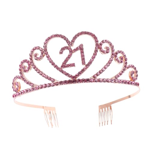 NIYANGLE Geburtstagskrone Für Mädchen Party Kopfschmuck Aus Legierung Geburtstags-tiara Geburtstags-accessoires Für Junge Mädchen Haar Zubehör von NIYANGLE