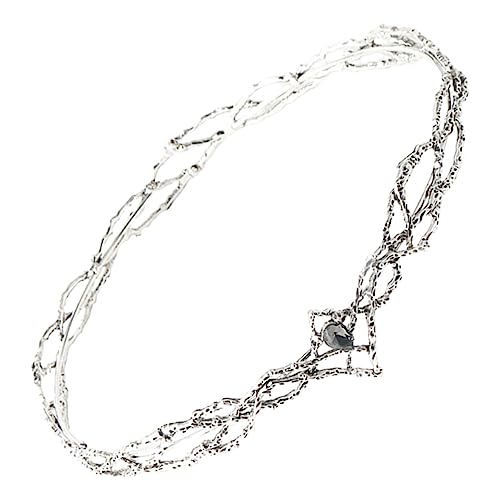 NIYANGLE Goldene Tiara Krone Damen Haarschmuck Glänzend Robust Diadem für Hochzeit Party Festlicher Kopfschmuck von NIYANGLE