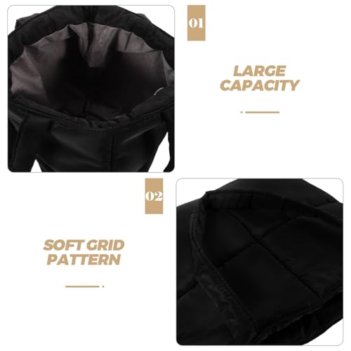 NIYANGLE Große Weiche Nylon puffer umhängetasche Damen Modische Gesteppte Schultertasche mit Hoher Kapazität für Alltag Arbeit und Freizeit Bequeme Strapazierfähige Tote Bag von NIYANGLE