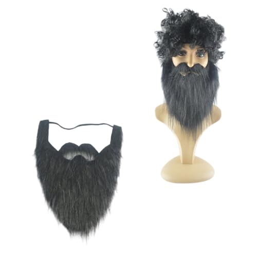 NIYANGLE Großer Selbstklebender Schnurrbart für Halloween Witzige Kopfbedeckung für Kostümpartys Cosplay Theater Langlebig Lebhaft Perfektes für Freunde Auffälliges von NIYANGLE