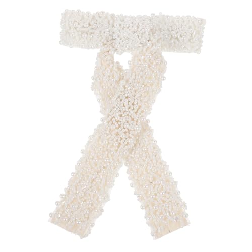 NIYANGLE Haarclip Mit Perlen Für Eleganter Haarschmuck Mit Großem Haarbogen Haarklammer Für Mädchen Stilvolles Accessoire Für von NIYANGLE