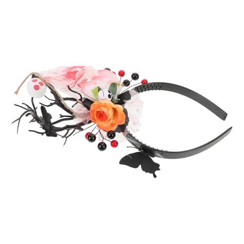 NIYANGLE Halloween Haarreif mit Hirschgeweih Geist und Leichtes Stirnband für Kostümparty Cosplay und Thematische Feiern Komfortabel und Vielseitig Einsetzbar von NIYANGLE