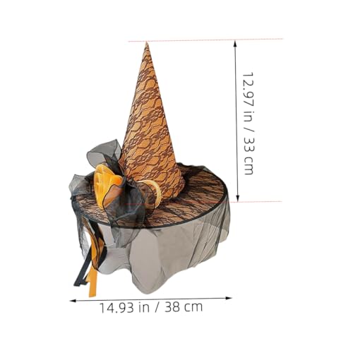 NIYANGLE Zaubererhut Für Erwachsene Cosplay-zauberermütze Hutdekorationen Zaubererkappe Halloween-accessoires Halloween-kostümhut Für Zaubererkostüme Und Festliche Veranstaltungen von NIYANGLE