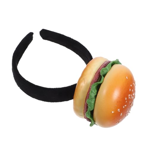 NIYANGLE Burger-stirnband Aus Schwammmaterial Dekoratives Kopfschmuck Für Partys Cosplay-accessoire Vielseitig Einsetzbar Für Festivals Bälle Und Tanzaufführungen von NIYANGLE