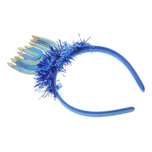 NIYANGLE Hanukkah Festliches Haarband Kerzenflammen Kopfschmuck Dekorativ für Jüdische Feiertage Party Foto Requisite Vielseitig und Bequem für Festtagsfeiern von NIYANGLE