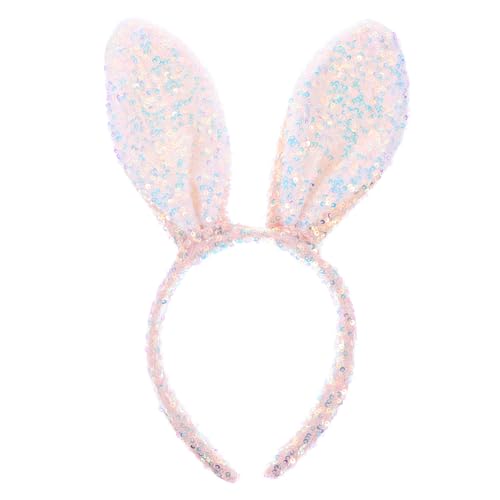 NIYANGLE Hase Ohren Haarband Osterhasen Ohren Ostern Hasenohren Cosplay Zubehör Party Stirnband Damen Kopfbedeckung von NIYANGLE