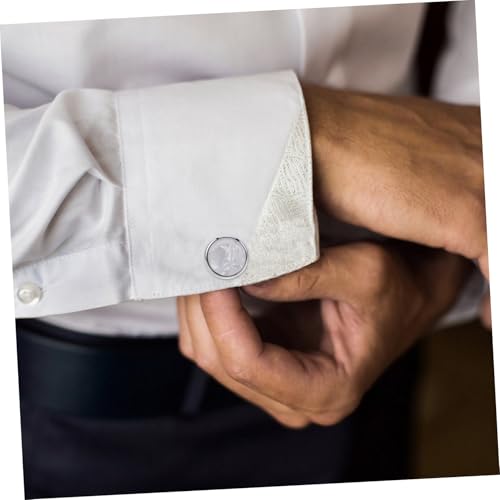 NIYANGLE Hemdknöpfe Für Manschetten Herrenmanschettenknöpfe Smokingknöpfe Für Herren Smokinghemdknöpfe Bräutigam Manschettenknöpfe Manschettenknöpfe Für Herrenhemden von NIYANGLE