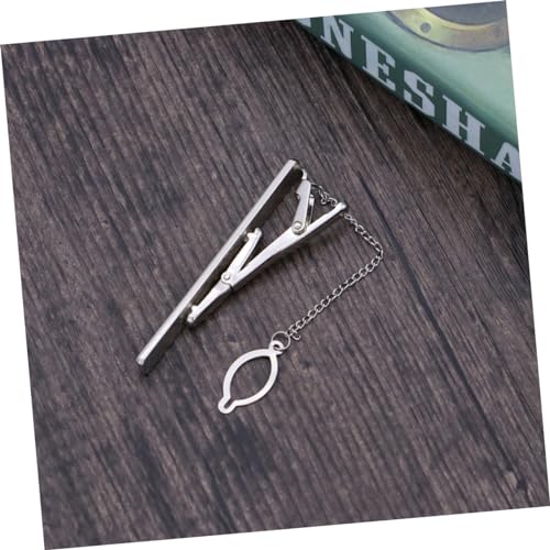 NIYANGLE Herren Krawattenklammer aus Metall Schlichtes Design Glatte Oberfläche Federbelasteter Verschluss für Sicheren Halt Business und Formelle Anlässe Verhindert Krawattenschwingen von NIYANGLE