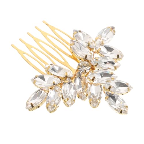 NIYANGLE Hochzeit Haarkamm Strasssteinen Seitlicher Kamm Für Damen Hochzeitsschmuck Mit Kristallen Brautaccessoires Für Festivals Und Partys von NIYANGLE