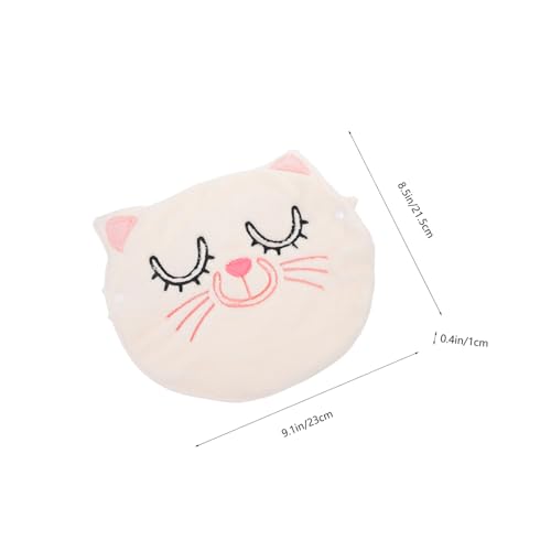 NIYANGLE Hot Compress Gesichtsmaske Tuch mit Fixierband Dreilochig Dickes Material Wiederverwendbar Volle Abdeckung von Stirn Kinn für Tägliche Hautpflege und Gesichts Dampfanwendungen von NIYANGLE