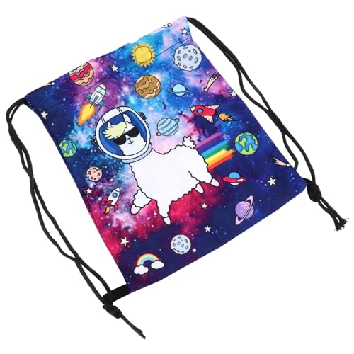 NIYANGLE Junge Mädchen-kordelzugtasche Mit Cartoon-Muster Aus Strapazierfähigem Material Großer Kapazität Als Geschenktasche Oder Reiserucksack Für Viele Anlässe von NIYANGLE