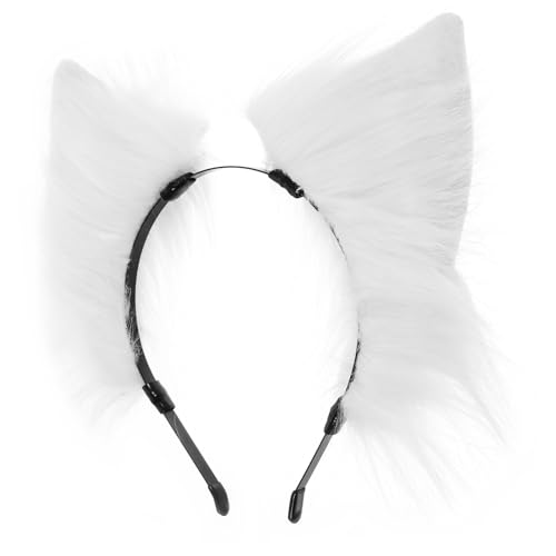 NIYANGLE Katzenohren Haarband für Damen Flauschiges Tierohren Stirnband aus Strapazierfähigem Cosplay und Partys Bequem für Täglichen Gebrauch von NIYANGLE