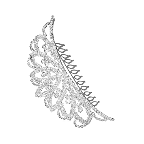 NIYANGLE Rhinestone Krone Diadem Für Mädchen Leichte Tiara Für Hochzeiten Partys Und Aufführungen Glitzernde Krone Mit Strass Für Geburtstagsfeiern Und Besondere Anlässe Langlebiges Materia von NIYANGLE