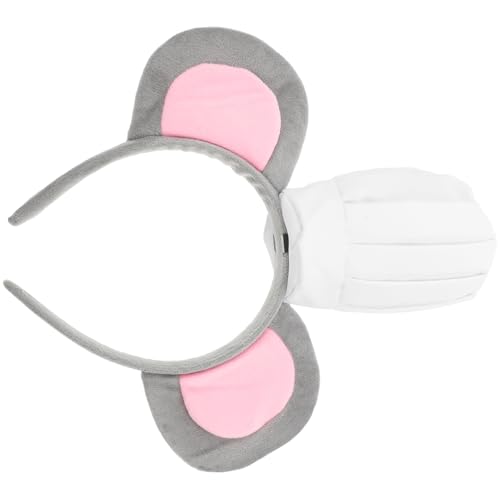 NIYANGLE Mausohren-stirnband -koch-kostüm Hut Stirnband Haarband Tierkostüm-zubehör Für Halloween Cosplay von NIYANGLE