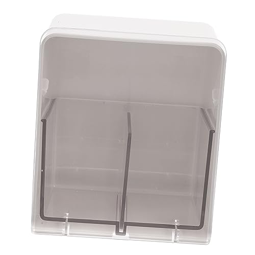 NIYANGLE Kosmetik-aufbewahrungsbox Schminkaufbewahrungsboxen Wattestäbchenhalter Wattepadhalter Pad-organizer Fürs Badezimmer Make-up-aufbewahrungskoffer Zwei-fächer-design Aufbewahrungsbox von NIYANGLE