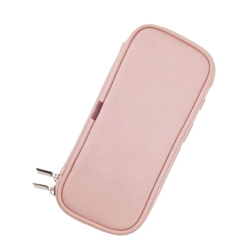 NIYANGLE Kosmetiktasche aus PU für Make Up Pinsel wasserdichte und Langlebige Aufbewahrungstasche für Damen Kompaktes und Leichtes Design für Reisen Rosa von NIYANGLE