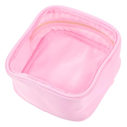 NIYANGLE Kosmetiktasche in Bonbonfarbe Tragbar Toilettenartikel Reisen Reise Kosmetiktasche kosmetikbeutel Make-up-Organizer-Tasche Toilettenbeutel für Frauen Nylon Rosa von NIYANGLE