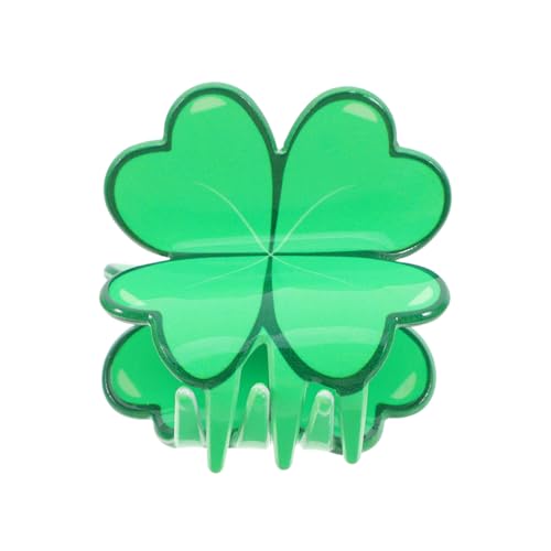 NIYANGLE Kreative Shamrock Haarklammer Aus Langlebig Und Leicht Für Patrick's Day Und Valentinstag Bezauberndes Haaraccessoire Für Frauen Party-haarspange Mit Kleeblattdesign von NIYANGLE