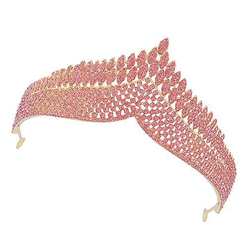 NIYANGLE Kronenkopfbedeckung Aus Legierung Mit Strasssteinen Für Frauen Und Mädchen Brautkopfschmuck Für Hochzeiten Abschlussbälle Und Geburtstage Stilvoller Kopfschmuck von NIYANGLE