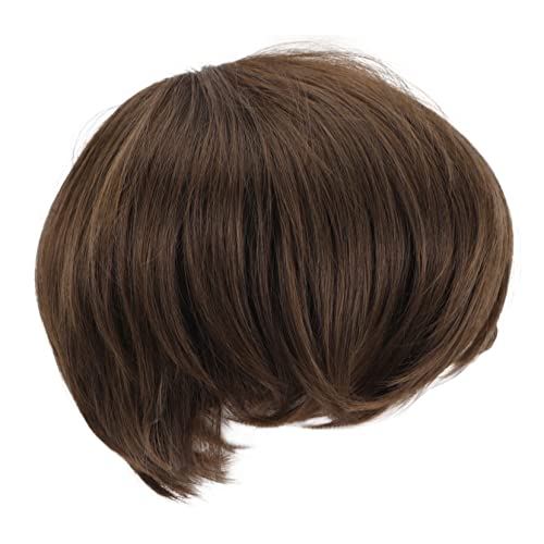 NIYANGLE Kurze Perücke Männer Synthetisches Haarteil Haarverlängerungsperücke Für Cosplay-kopfbedeckung Strapazierfähig Und Sicher von NIYANGLE