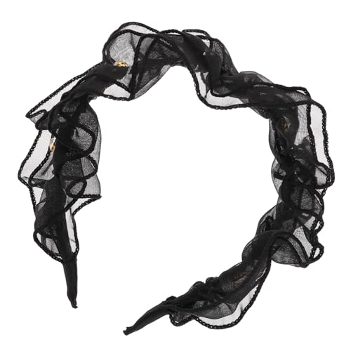 NIYANGLE Süßes Mädchen Haarband Mit Spitzenrand Und Strasssteinen Dekoratives Stirnband Für Partys Und Besondere Anlässe Leicht Und Für Täglichen Gebrauch von NIYANGLE