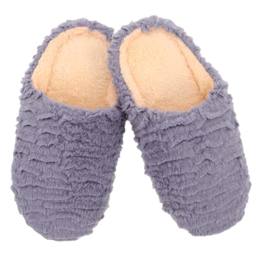 NIYANGLE Leise Rutschfeste Hausschuhe mit Weicher Sohle für Damen und Herren Geräuscharm Warm für Holzfußböden Frühling Herbst Winter von NIYANGLE