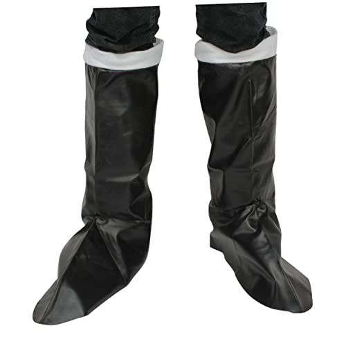 NIYANGLE Leistungsstiefel Kostüm Weihnachtsanzug Klausel Kind weihnachtsdeko Schuhschutz Weihnachtsschuhüberzug Weihnachtsrequisiten Schwarz von NIYANGLE