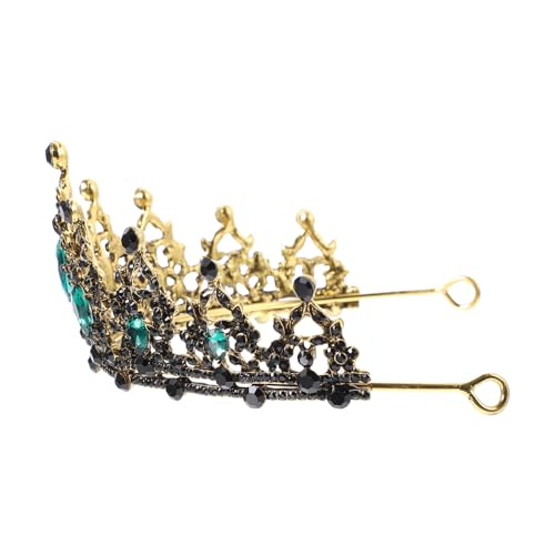 NIYANGLE Luxuriöse Barock Wasser Krone Haarschmuck Damen Stirnband Antik Grün Leichtes Langlebiges Braut und Partyaccessoire für Halloween Abschlussball und Festliche Anlässe NIYANGLE Luxuriöse Barock Wasser Krone Haarschmuck Damen Stirnband Antik Grün Leichtes Langlebiges Braut und Partyaccessoire für Halloween Abschlussball und Festliche Anlässe von NIYANGLE