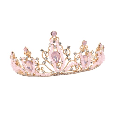 NIYANGLE Tiara Krone für Mädchen Strass Haarreif Kopfschmuck für Geburtstagsfeiern und Verkleidungen Leichtes und Modisches Design Langlebiges Material von NIYANGLE