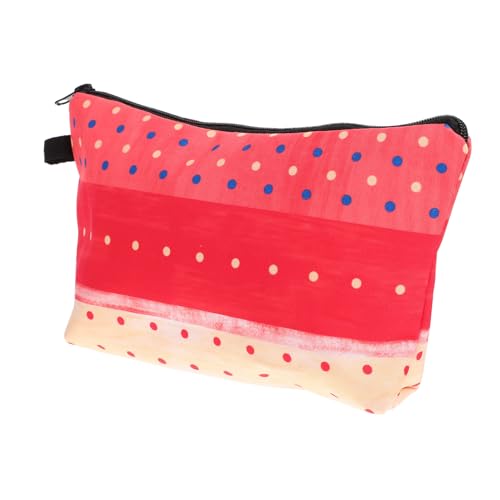 NIYANGLE Kosmetiktasche Große Punkte Druck Make Up Tasche für Damen Reise Kulturtasche mit Reißverschluss Praktische Schminktasche für und Toilettenartikel von NIYANGLE