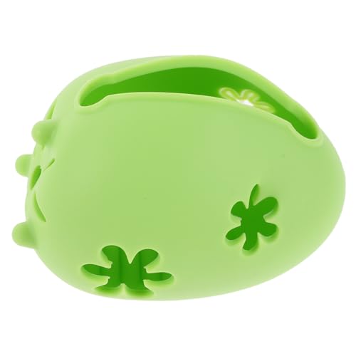 NIYANGLE Make-up Schwammhalter Silikon Beauty Ei Aufbewahrungsbox Kompakter Reise-organizer mit Belüftung Leichtes Make-up Zubehör für Unterwegs Platzsparend und Schützend Grün von NIYANGLE