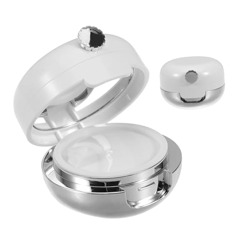 NIYANGLE Make-up-behälter Mit Silikon-lippenpinsel Spiegel Und Aufbewahrungsbox Für Lippenprodukte Lipgloss-behälter Leere Lidschattenpalette Tragbar Für Damen von NIYANGLE