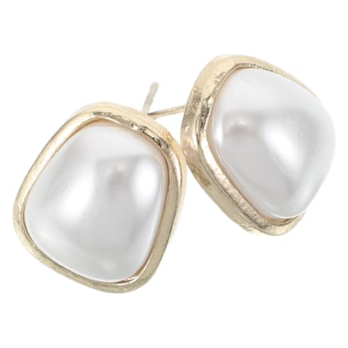 NIYANGLE Minimalistische Geometrische Perlenohrringe Damen Französischer Stil Imitationsperlen Leichte Ohrstecker für Hochzeit Büro und Alltag Eleganter Schmuck für Vielseitige Outfits NIYANGLE Minimalistische Geometrische Perlenohrringe Damen Französischer Stil Imitationsperlen Leichte Ohrstecker für Hochzeit Büro und Alltag Eleganter Schmuck für Vielseitige Outfits von NIYANGLE