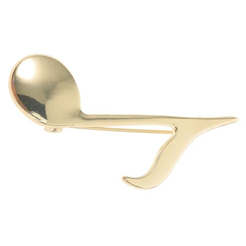 NIYANGLE Minimalistische Musiknoten-brosche Für Damen Und Herren Goldene Anstecknadel Für Schal Jacke Kleid Anzug Tasche Und Hut Stilvolles Musik-accessoire von NIYANGLE