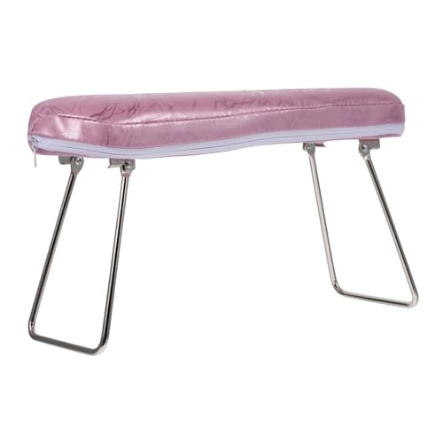NIYANGLE Nagel-Kunst-Halter-Kissen Büro Nagelarmstütze ausruhen dicke Armlehnenpolster Unterstützung handuchhalterung wrist support handtücher Handruhekissen Halter für Handauflage Pu Rosa von NIYANGLE
