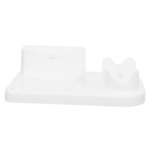 NIYANGLE Nagelbohrer Halter Kunststoff Nagelwerkzeug Organizer Kompakter Bohrer Aufbewahrungsständer Platzsparend Für Maniküre Profi Und Heimgebrauch Weiß von NIYANGLE