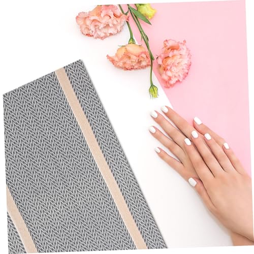 NIYANGLE Nail Art Handauflage Maniküre Kissen Faltbar PVC Handkissen für Nagelstudio Nagelarmstütze Komfortabel Waschbar Minimalistisches Design von NIYANGLE