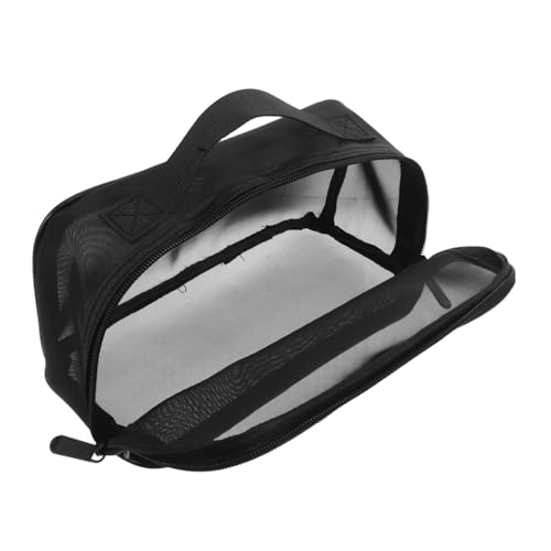 NIYANGLE Netz-Kosmetiktasche Mit Reißverschluss Großes Fassungsvermögen Für Damen Transparentes Netzmuster Leicht Und Tragbar Für Reisen Und Alltag von NIYANGLE