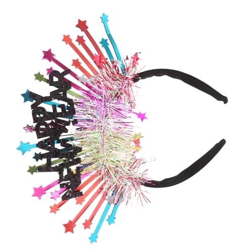 NIYANGLE Neujahr Stirnband Glitzerndes Kopfschmuck Party Haarreif Prinzessin Stylisch Komfortabel Robust für Silvester Geburtstag Hochzeit Festliche Accessoire von NIYANGLE