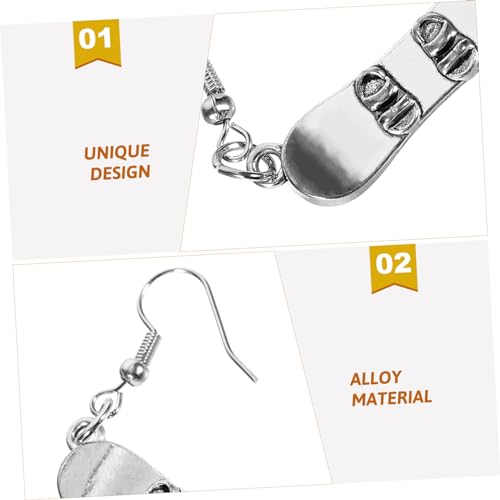 NIYANGLE Schneebrett-hänge-ohrstecker Für Frauen Kreative Schneebrett-ohrstecker Dekorative Ohrringe Für Mädchen Und Damen Passend Zu Verschiedenen Outfits von NIYANGLE