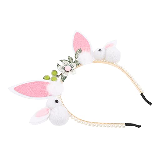 NIYANGLE Bunny Ear Haarband Für Mädchen Osterkopfband Mit Kaninchenohren Für Kostümpartys Geburtstagsfeiern Und Festlichkeiten von NIYANGLE