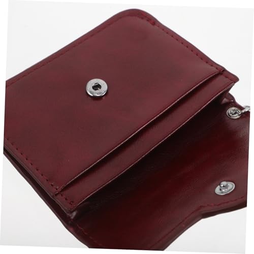 NIYANGLE PU Kartenetui Damen mit Herzverschluss Ultradünne Schlanke Geldbörse für Kreditkarten Bankkarten Ausweise und Visitenkarten Elegantes Portemonnaie mit Zwei Fächern Praktische von NIYANGLE